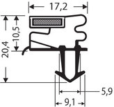 Uszczelka PCV wciskana z magnesem JPC-145